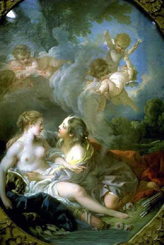 Francois Boucher Jupiter as Diana Surprises Callisto oil painting picture